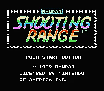 Shooting Range (USA) screen shot title